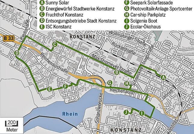 Bild 2: Erneuerbaren Energien auf der Spur: HTWG-Studenten ent­wickeln Stadtrundgang der anderen Art