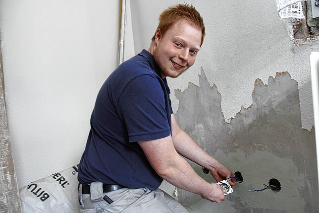 Am besten gefällt Nick Bertsche an seinem Beruf, wenn er eine Wand „fertigmachen“ kann.