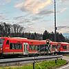 Eine Regionalbahn auf der Strecke der Bodenseegürtelbahn zwischen Radolfzell und Stahringen. Die Elektrifizierung der Strecke übernimmt ...