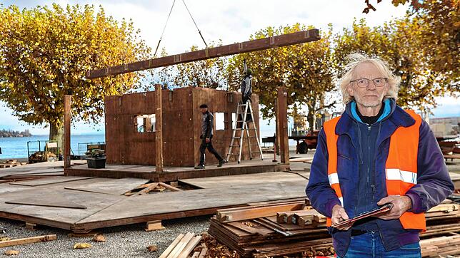Paul Klein und seine Kollegen arbeiten derzeit zwischen Marktstätte und Bodenseeufer auf Hochtouren. Alles wird für den Konstanzer ...