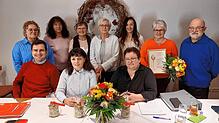 Der Vorstand (hinten, von links): Martina Boll (Kasse), Rosi Steiert (Beisitz), Anita Müller (Vorsitz), Amanda Lehmann (Schriftführung), ...