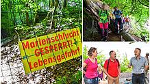 Die Marienschlucht ist seit acht Jahren gesperrt und wird es auch noch eine Weile bleiben. Bei einem exklusiven Spaziergang mit ...