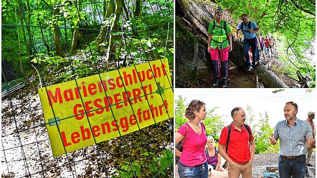 Die Marienschlucht ist seit acht Jahren gesperrt und wird es auch noch eine Weile bleiben. Bei einem exklusiven Spaziergang mit ...