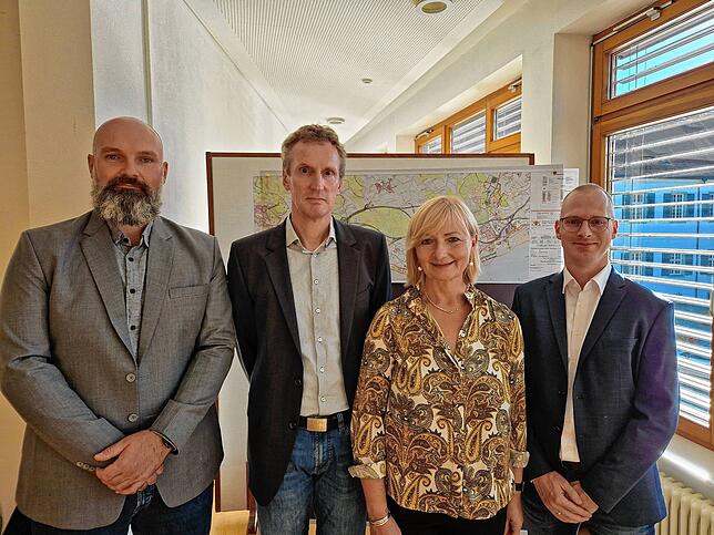 Die Planer der Deges im September 2024 (von links): Ekkehard Frisch (Verkehrsanlagen), Projektleiterin Andrea Prangen und Stefan ...