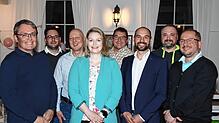 Die Bewerber der CDU: Andreas Staiger (von links), Lukas Weschle, Thorsten Wenner, Lisa Koch, Ralf Kremann, Matthias Specker, Lukas ...