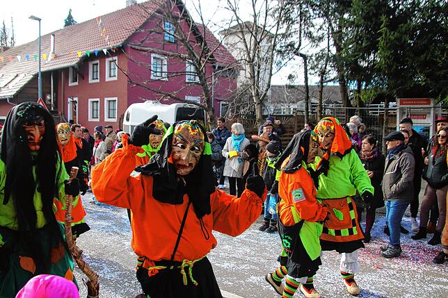 Tausende Narren und Fasnachtsfreunde feierten ausgelassen beim Narrentreffen in Schwerzen. Höhepunkt war der große Fasnachtsumzug am ...