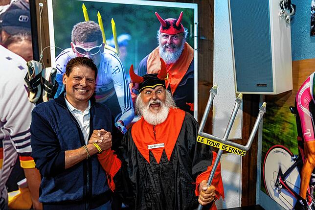 Jan Ullrich mit Didi Senft.
