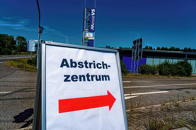 Corona Abstrichstelle Schwenningen.