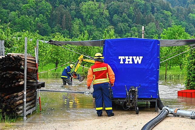 Bild 12: Bilder: Hochwasser-Großeinsatz Kläranlage Stockacher Aach