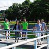 Das Team der Häfler Bäder ist bereit für die Saison: (von links) Reinhard Friedel, Leiter des Amtes für Familie, Bildung und Sport, ...