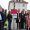 Museumsleiter Julian Windmöller, Wolfgang Kammerlander, Vorsitzender der Bürgerstiftung, Raimund Keller von den Technischen Diensten und ...