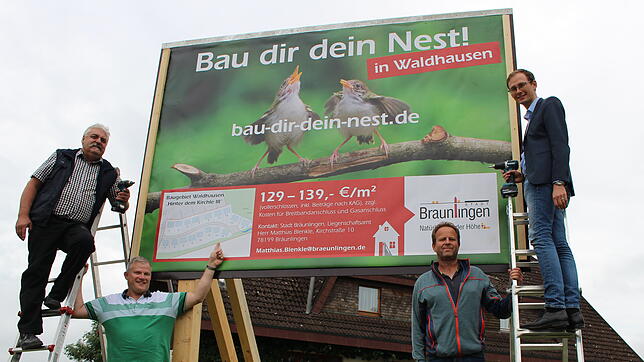 Bau dir dein Nest &ndash; in Waldhausen: Auf emotionaler Ebene sollen potenzielle Bauherren für das neue Gebiet Hinterm Kirchle III ...