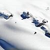 Ein Bild aus 2019 zeigt eingeschneite Häuser in Österreich (Symbolbild). So mag es auf dem Hotzenwald 1895 ausgesehen haben.