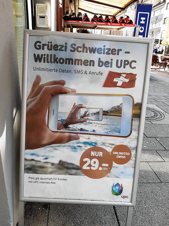 Lockangebote für Schweizer Kunden sind unter normalen Umständen gefragt. Doch die Schweizer Kunden kommen seit Montagvormittag nicht ...