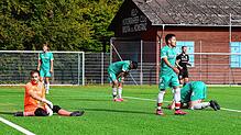 Die Enttäuschung nach der 0:8-Pleite gegen Mühlausen ist bei den DJK-Spielern groß.
