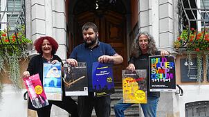 Sie freuen sich auf die kommende Kultursaison in Waldshut-Tiengen (von links): Kulturamtsleiterin Kerstin Simon mit ihren Mitarbeitern ...