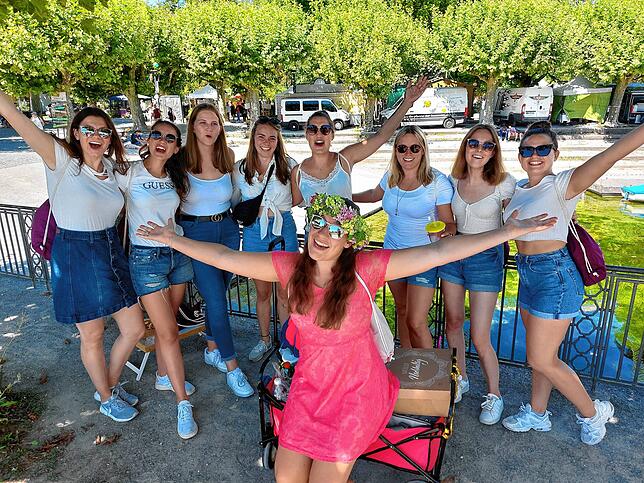 Junggesellinnen-Abschied auf dem Seenachtfest.