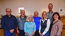 Die Vorstandsmitglieder des HGV (von links): Ulrich Haas, Günter Frommhold, Brigitte Lehmann, Jürgen Pohl, Sabine Günter, Guido ...