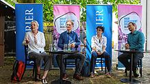 Engagierte Gesprächspartner beim SÜDKURIER-Stadtgespräch zum Thema „Klimaschutz – So schaffen wir‘s“ (von links) Martina Vogl vom ...