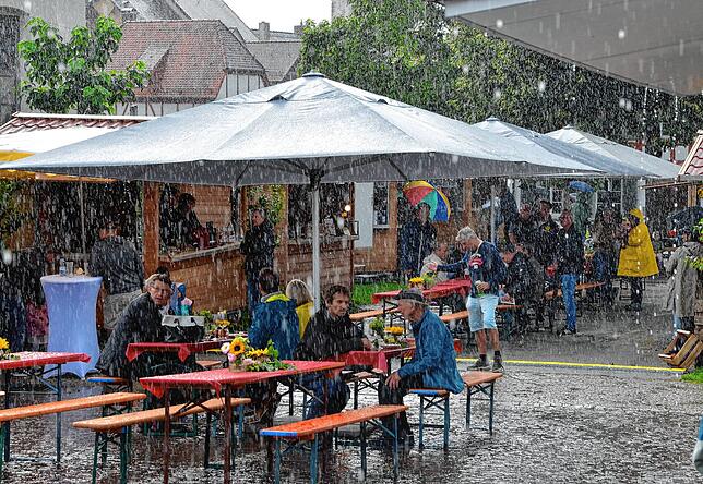 Der Regen war ständiger Begleiter des Markdorf-Spirits-Festivals 2025.