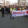 Etwa 600 Personen folgen dem Aufruf der Gewerkschaft Verdi, die Arbeit am Mittwoch, 22. März, niederzulegen. Sie kommen auch aus den ...
