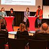 Bild vom Kulturkongress im Milchwerk (von links): Erik Hörenberg (Milchwerk), Christina Burchardt (Musikschule), Bürgermeisterin Monika ...