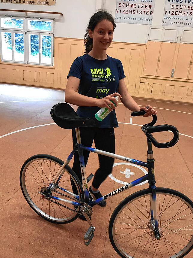 Voraussetzung: Anika Papok gibt sich viel Mühe, die hohen Auflagen fürs Training zu erfüllen.