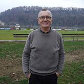 Karl-Heinz Amann ist jeden Tag auf dem Sportgelände anzutreffen.