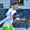 Alieu Sarr (unen) traf in der Nachspielzeit zum 1:1 für die DJK Donaueschingen.