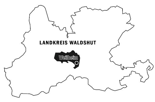 Weilheim liegt in der Mitte des Landkreises.