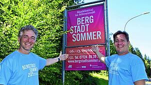 Hanno (links) und Karsten Dönneweg freuen sich auf den Bergstadtsommer, der mit zahlreichen musikalischen Höhepunkten klassischer Musik ...