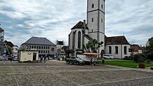 Kahl und mit kaputtem Pflaster: Der Marktplatz ist als zentraler Platz der Altstadt unattraktiv und sanierungsbedürftig. Diese Aufgabe ...