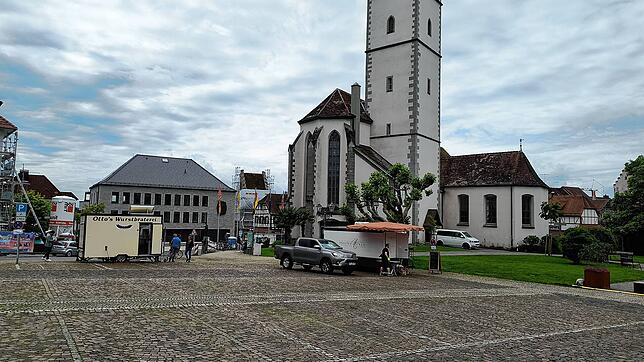 Kahl und mit kaputtem Pflaster: Der Marktplatz ist als zentraler Platz der Altstadt unattraktiv und sanierungsbedürftig. Diese Aufgabe ...
