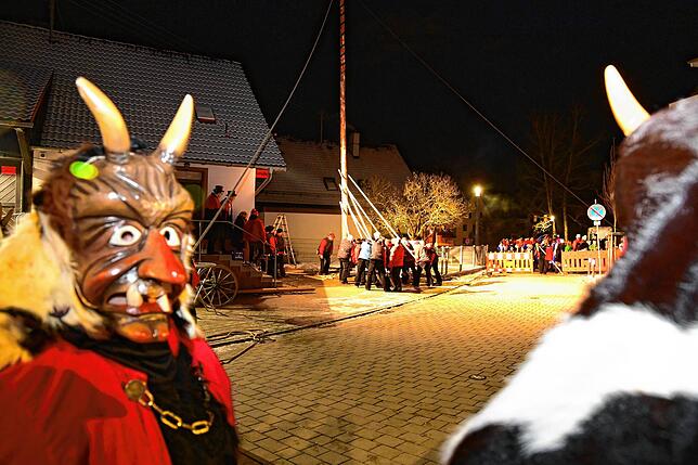 Bild 16: Tausende Narren gratulieren den Dauchinger Teufeln zum 44. Geburtstag