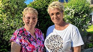 Sandra Hirth (links) und Sylvia Faller betreuen den Trauerkreis. Aufgrund des wachsenden Bedarfs wollen sie ihr Angebot für Trauernde ...