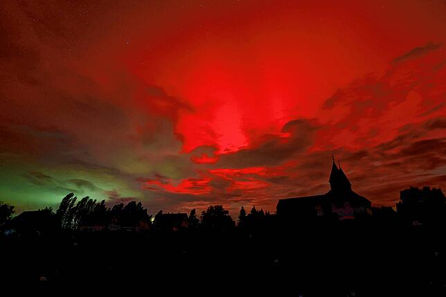 Bild 6: Polarlichter über Bodensee und Schwarzwald: Die besten Bilder!