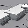 Visualisierung des zukünftigen Walmdachs auf der Hans-Thoma-Schule.
