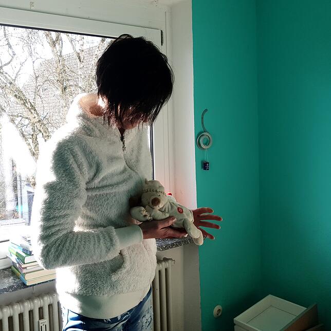 Ina Gandor im Zimmer ihrer Tochter Patti.