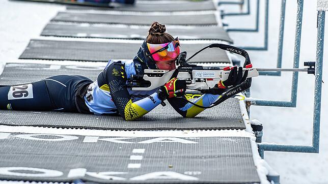 Treffsicher: Die Laufenburger Biathletin Karla Germann, die für den SC Bad Säckingen startet, hat in der vergangenen Saison meist ins ...