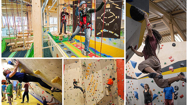 Bild : Vom Feldberg bis zum Bodensee: In diesen Kletter- und Boulderhallen in der Region können sich Freizeitsportler so richtig austoben