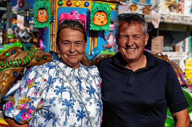 Heinz Gebauer mit seiner Schwester Barbara Vogt-Gebauer.