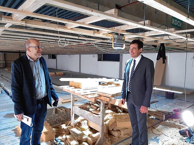So sah es im November 2020 aus, als Stadtbaumeister Christian Unkel (links) und Donaueschingens Oberbürgermeister Erik Pauly die ...