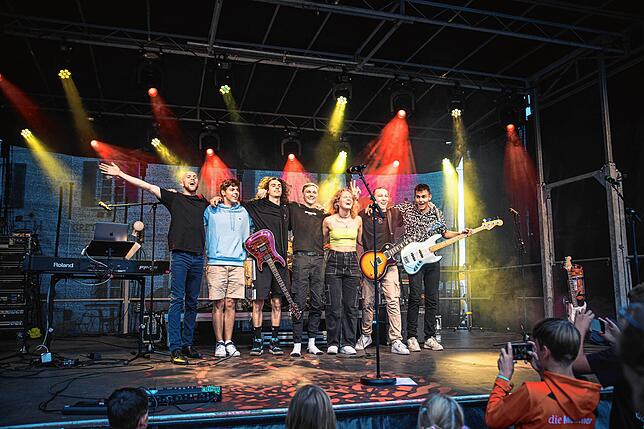 Auftritt beim Promenadenfest in Überlingen im Juli 2023.