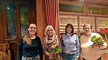 Wahlen beim Gesangverein Concordia Vöhrenbach. Von links Beirätin Katja Schwörer, Vorsitzende Birgit Winskowski, Kassenprüferin Beate ...