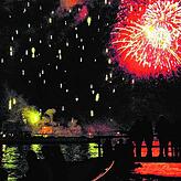 Über dem Rhein bei Basel wird in der Silvesternacht auch in diesem Jahr kein großes Feuerwerk abgebrannt. (Archivbild)