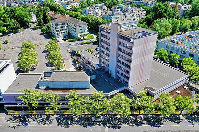 So soll das Neubauprojekt nach der Fertigstellung aussehen. In dem Turm entstehen 60 Appartements mit 50 bis 75 Quadratmeter Wohnfläche.