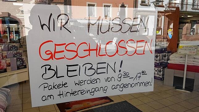 Betten Gebers bleibt geschlossen &ndash; hier wird rasch auf die Verordnung reagiert.