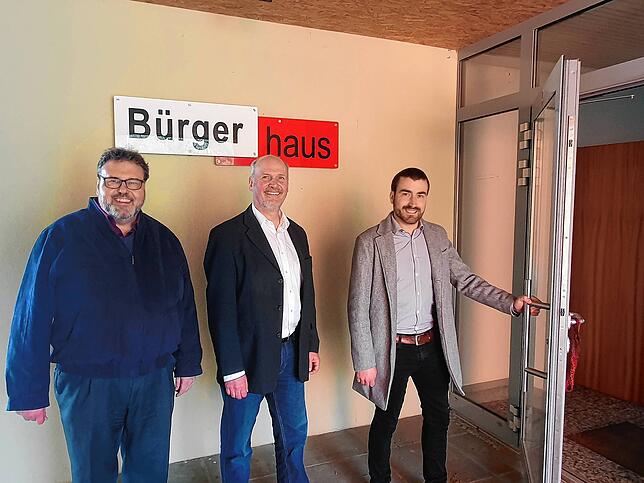 Kilian Kronimus, Stefan Kaiser und Manfred Vogelbacher (von links).