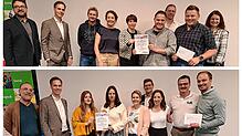 Die Gewinner der Vereinsförderaktion 2024: Oben der Förderverein der Grundschule Lottstetten, unten der Förderverein der Kita in der ...