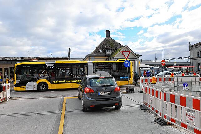 Die Ausfahrt aus dem Parkhaus Dammgasse bei der Marktstätte ist nur links möglich.